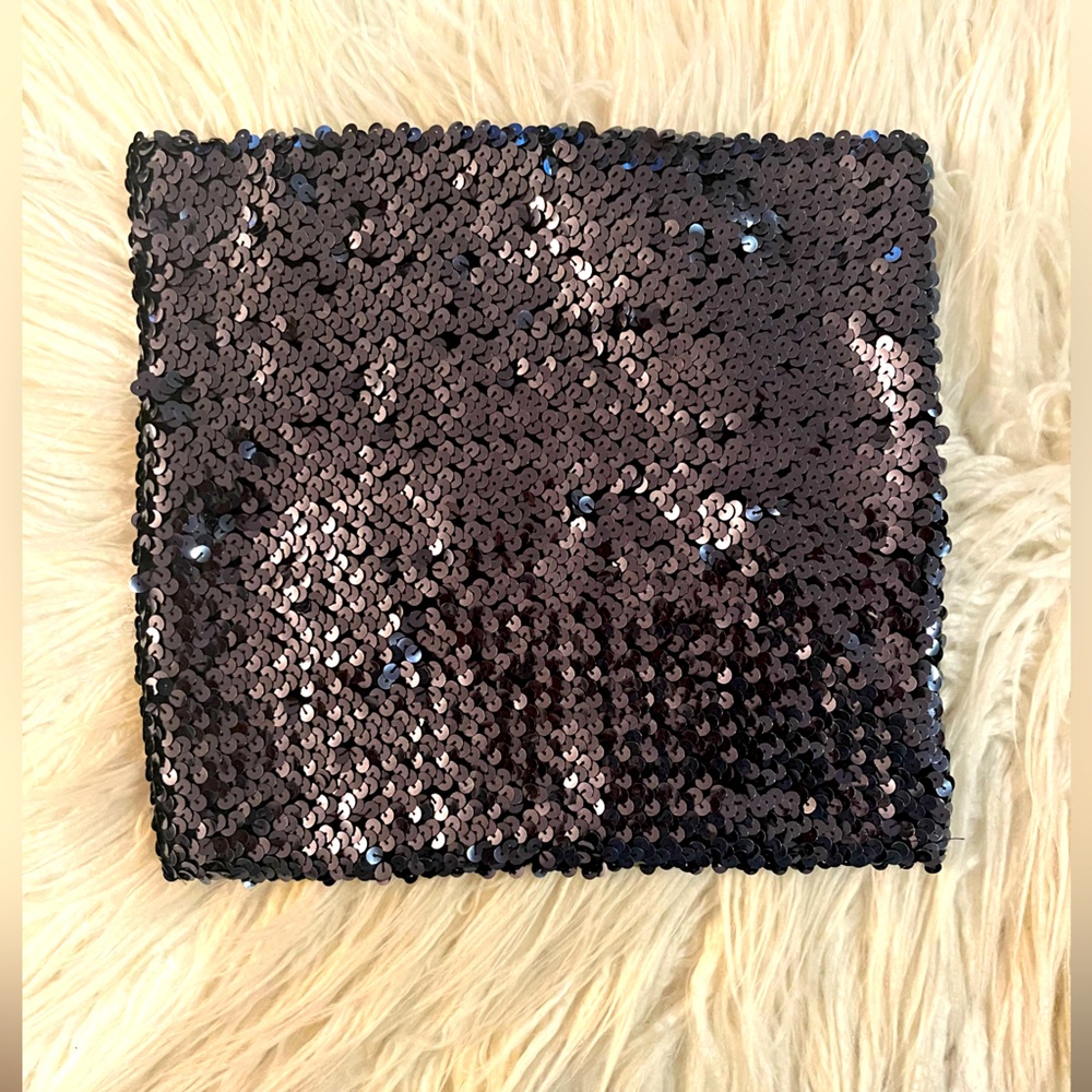 Black Sequin Tube Top